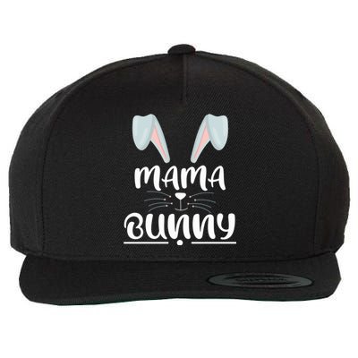 Mama Bunny Easter Mom Easter Wife Easter Mother Bunny Mommy Cute Gift Wool Snapback Cap