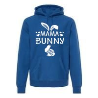 Mama Bunny Easter Pregnancy Announcet Gift Premium Hoodie