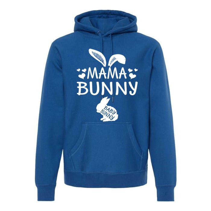 Mama Bunny Easter Pregnancy Announcet Gift Premium Hoodie