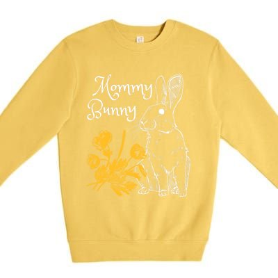 Mommy Bunny Easter Mom Pregnant Mom Gift Premium Crewneck Sweatshirt