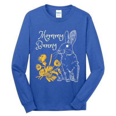 Mommy Bunny Easter Mom Pregnant Mom Gift Tall Long Sleeve T-Shirt