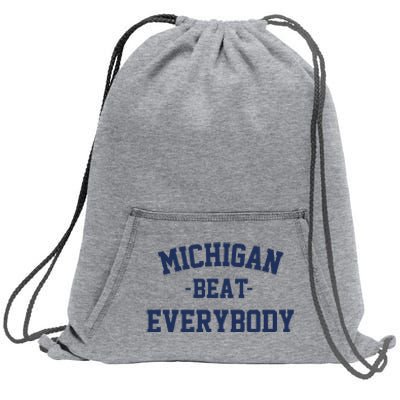 Michigan Beat Everybody National Champs Sweatshirt Cinch Pack Bag