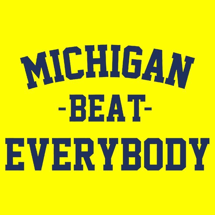 Michigan Beat Everybody National Champs Long Sleeve Shirt