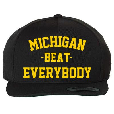 Michigan Beat Everybody National Champs Wool Snapback Cap