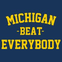Michigan Beat Everybody National Champs 7 Panel Mesh Trucker Snapback Hat