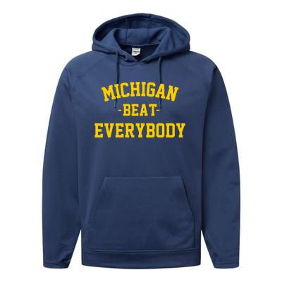 Michigan Beat Everybody National Champs Performance Fleece Hoodie