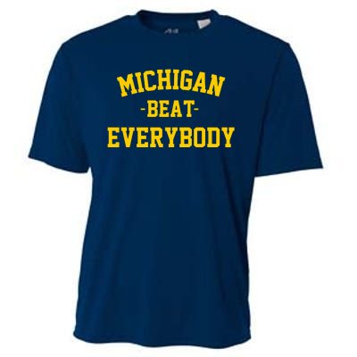 Michigan Beat Everybody National Champs Cooling Performance Crew T-Shirt