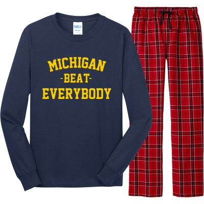 Michigan Beat Everybody National Champs Long Sleeve Pajama Set