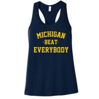 Michigan Beat Everybody National Champs Women's Racerback Tank