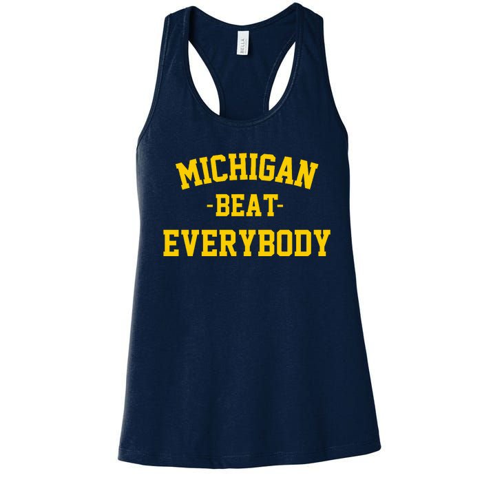 Michigan Beat Everybody National Champs Women's Racerback Tank