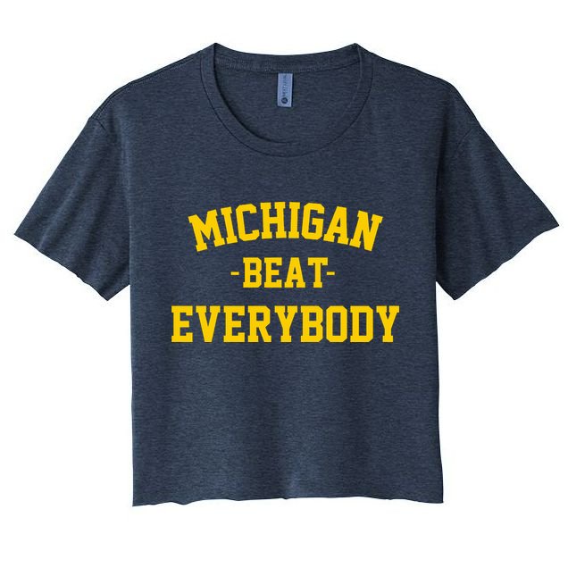 Michigan Beat Everybody National Champs Crop Top