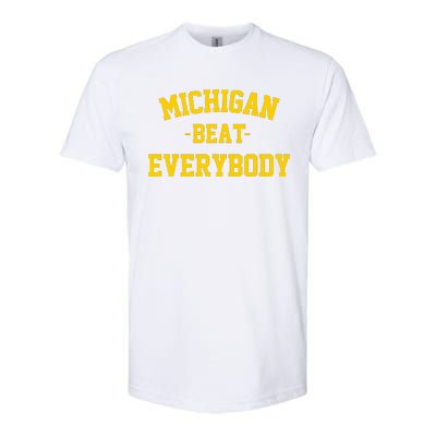 Michigan Beat Everybody National Champs Softstyle CVC T-Shirt