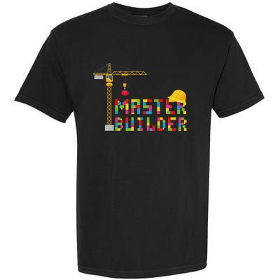 Master Builder Engineer Construction Building Bricks Blocks Garment-Dyed Heavyweight T-Shirt