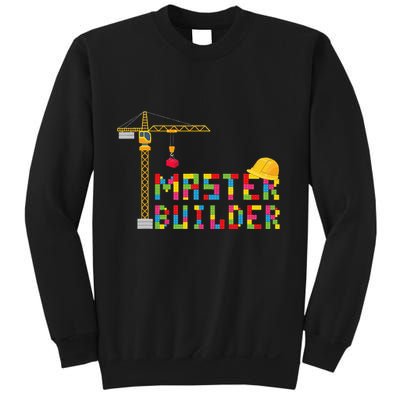 Master Builder Engineer Construction Building Bricks Blocks Sweatshirt