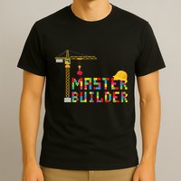 Master Builder Engineer Construction Building Bricks Blocks T-Shirt