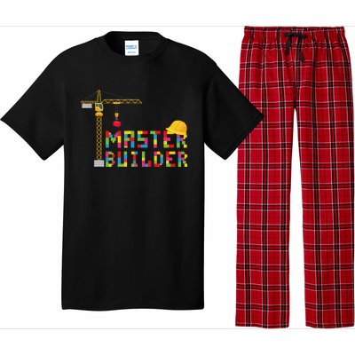 Master Builder Engineer Construction Building Bricks Blocks Pajama Set