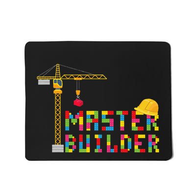 Master Builder Engineer Construction Building Bricks Blocks Mousepad