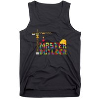 Master Builder Engineer Construction Building Bricks Blocks Tank Top