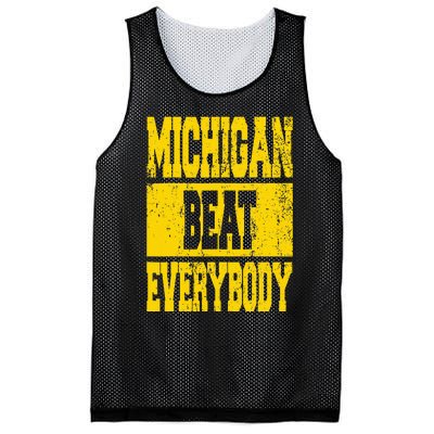 Michigan Beat Everybody Mesh Reversible Basketball Jersey Tank