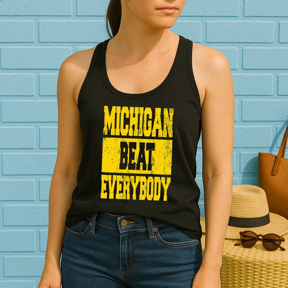 Michigan Beat Everybody Womens Tank Top
