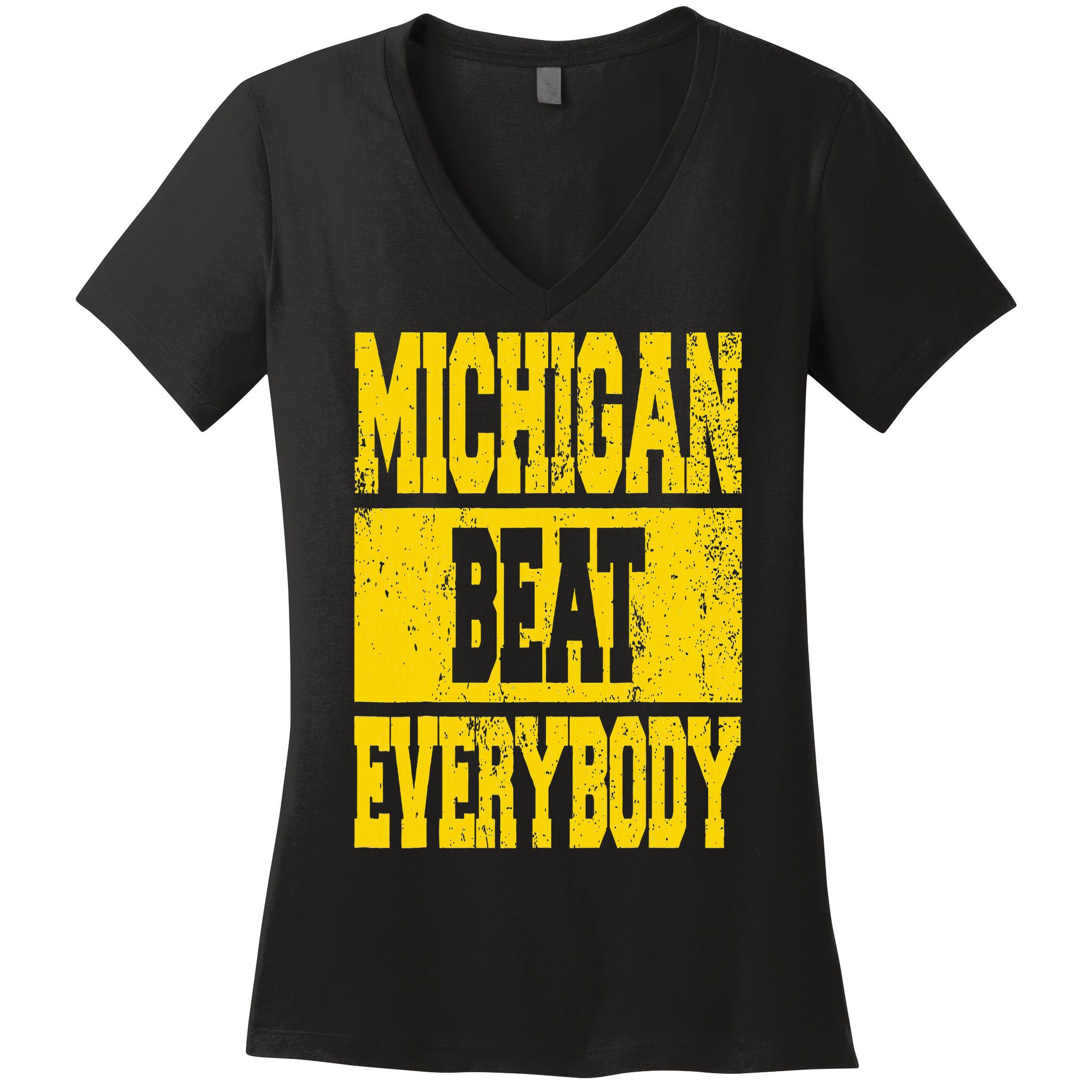 Michigan Beat Everybody Women's V-Neck T-Shirt