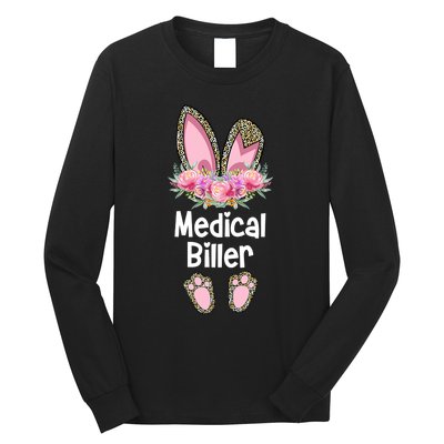 Medical Biller Easter, Bunny Medical Billing Specialist Team Long Sleeve Shirt