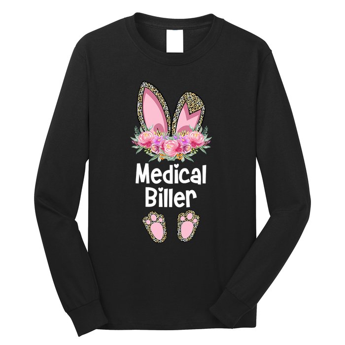 Medical Biller Easter, Bunny Medical Billing Specialist Team Long Sleeve Shirt