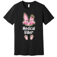 Medical Biller Easter, Bunny Medical Billing Specialist Team Premium T-Shirt