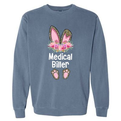 Medical Biller Easter, Bunny Medical Billing Specialist Team Garment-Dyed Sweatshirt