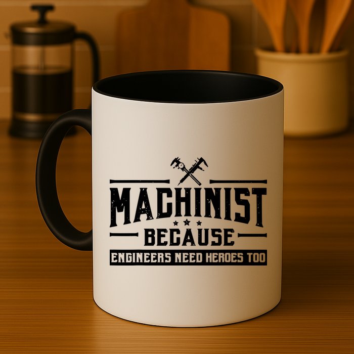 Machinist Because Engineers Need Heroes Too Machinist Mug