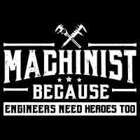 Machinist Because Engineers Need Heroes Too Machinist Valucap Bio-Washed Visor