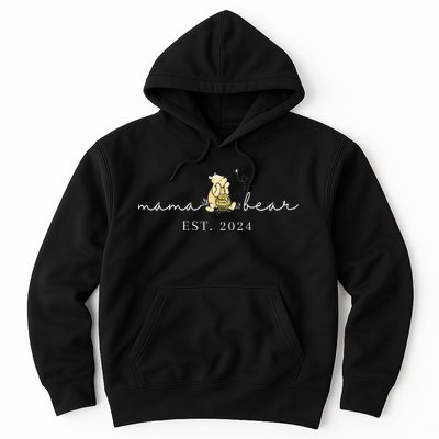 Mama Bear Est 2024 New Mom Pregnancy Hoodie