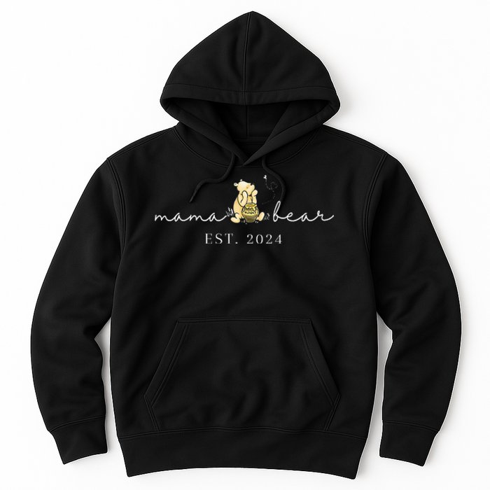 Mama Bear Est 2024 New Mom Pregnancy Hoodie