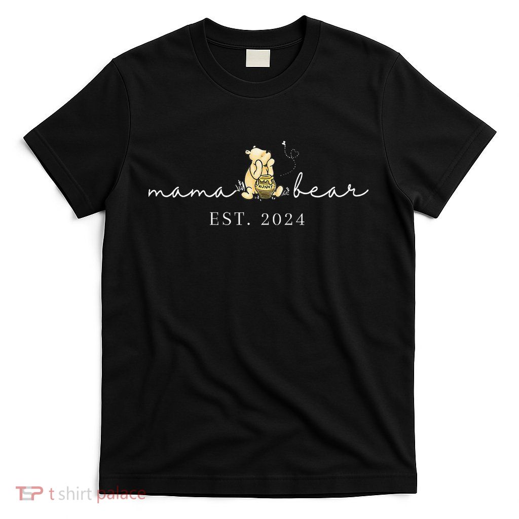 Mama Bear Est 2024 New Mom Pregnancy T-Shirt