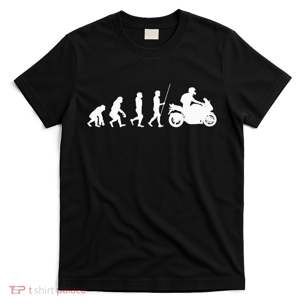 Motorcyclist Biker Evolution For Motorcycle Motorbike Riders T-Shirt