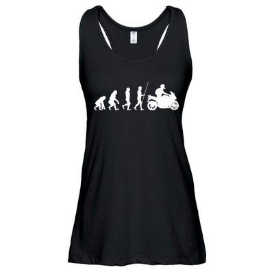 Motorcyclist Biker Evolution For Motorcycle Motorbike Riders Ladies Essential Flowy Tank