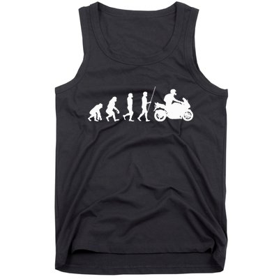 Motorcyclist Biker Evolution For Motorcycle Motorbike Riders Tank Top