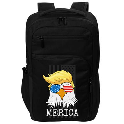 Merica Bald Eagle 4th Of July Trump American Flag Impact Tech Backpack