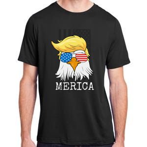 Merica Bald Eagle 4th Of July Trump American Flag Adult ChromaSoft Performance T-Shirt