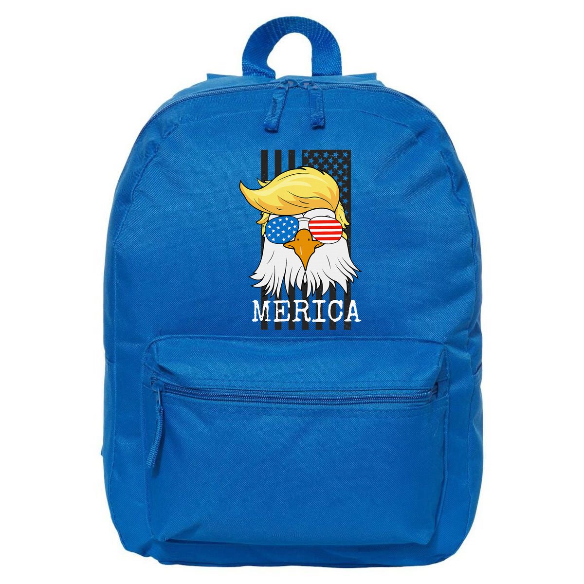 Merica Bald Eagle 4th Of July Trump American Flag 16 in Basic Backpack