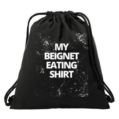 My Beignet Eating Drawstring Bag