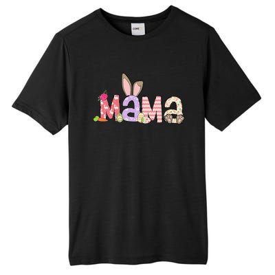 Mama Bunny Easter Mom Pregnancy Expecting Rabbit Mama Tall Fusion ChromaSoft Performance T-Shirt