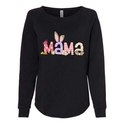 Mama Bunny Easter Mom Pregnancy Expecting Rabbit Mama Womens California Wash Sweatshirt