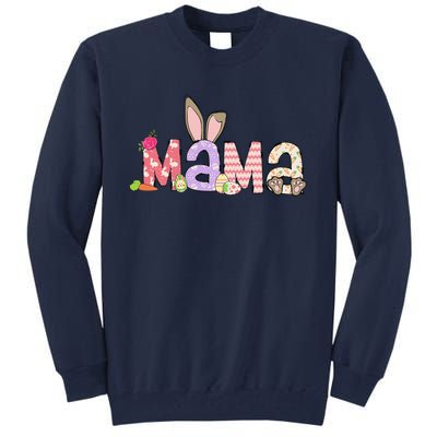 Mama Bunny Easter Mom Pregnancy Expecting Rabbit Mama Tall Sweatshirt