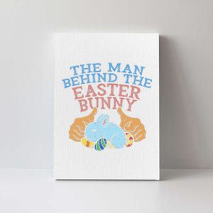 Man Behind Easter Bunny Funny Pregnancy Announcement Dad Canvas