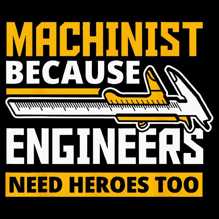Machinist Because Engineers Need Heroes Too Funny Gift Flat Bill Trucker Hat