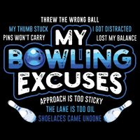 My Bowling Excuses Funny Bowling Gift Impact Tech Backpack