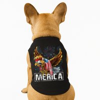 Merica Bald Eagle Mullet 4th of July American Flag Patriotic Doggie Tank