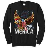 Merica Bald Eagle Mullet 4th of July American Flag Patriotic Sweatshirt