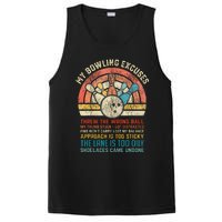 My Bowling Excuses Retro Vintage Funny Bowler Bowling Player PosiCharge Competitor Tank